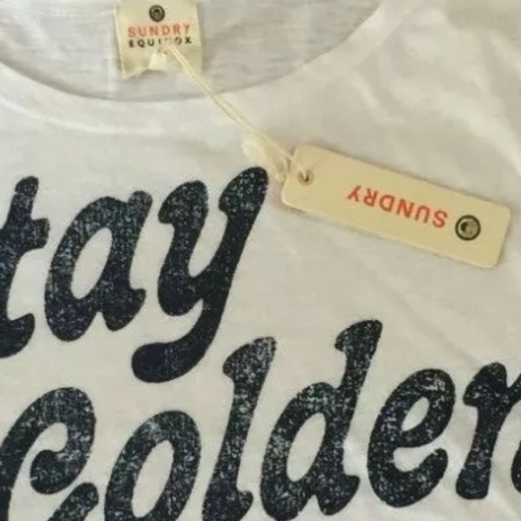 *NWT* Sundry Stay Golden Tank Top - Pima Cotton - Picture 6 of 7